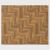 Papier Cadeau Conception en bois de plancher de parquet (Plat)