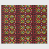 Papier Cadeau Conception ethnographique letton (Plat)