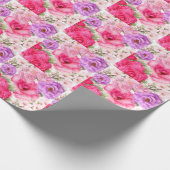 Papier Cadeau Conception Florale (Coin)