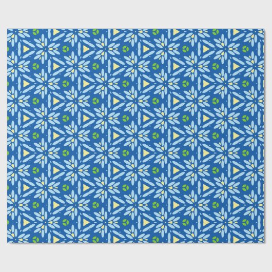 Papier Cadeau Conception florale Abstraite (Plat)