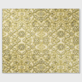 Papier Cadeau Conception florale de relief par cru de feuille (Plat)