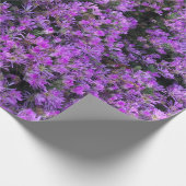 Papier Cadeau Conception florale en violet (Coin)
