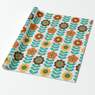 Papier Cadeau conception florale transparente. illustrations vin