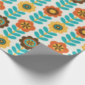 Papier Cadeau conception florale transparente. illustrations vin (Coin)