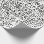 Papier Cadeau conception géomatique (Coin)