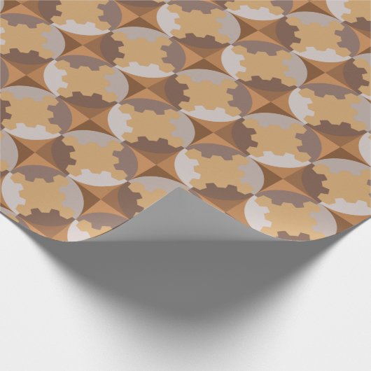 PAPIER CADEAU CONCEPTION GÉOMÉTRIQUE. (Coin)