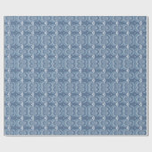 Papier Cadeau Conception géométrique abstraite bleue (Plat)