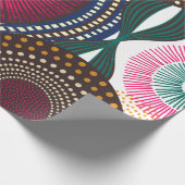 Papier Cadeau Conception géométrique africaine (Coin)
