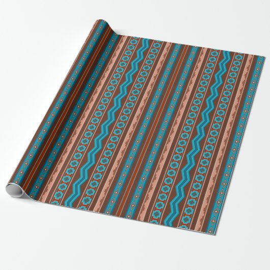 Papier Cadeau Conception géométrique de Cameron Gorge de style s (Déroulé)