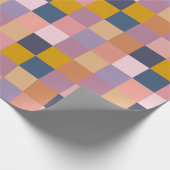 Papier Cadeau Conception géométrique Motif à maquillage jaune vi (Coin)