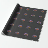 Papier Cadeau Conception graphique de camion monstre Frankenstei (Déroulé)