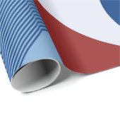 Papier Cadeau conception graphique d'oeuvre d'art numérique de m (Coin rond)