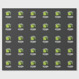 Papier Cadeau Conception Halloween Sourire de Mort de Vétéran_1