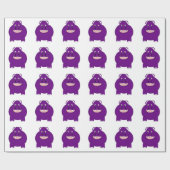 Papier Cadeau Conception Hippopotame (Plat)
