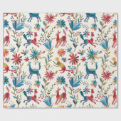 Papier Cadeau Conception inspirée d'Otomi (Plat)