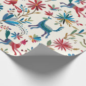 Papier Cadeau Conception inspirée d'Otomi (Coin)