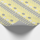 Papier Cadeau Conception jaune et grise (Coin)