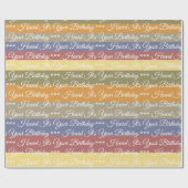 Papier Cadeau Conception large bande (Plat)