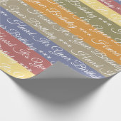 Papier Cadeau Conception large bande (Coin)