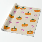 Papier Cadeau Conception mignonne d'Halloween, (Déroulé)