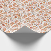 Papier Cadeau Conception motif d'automne (Coin)