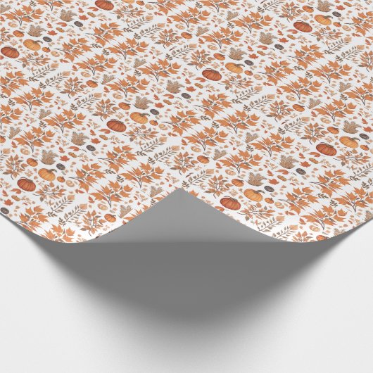 Papier Cadeau Conception motif d'automne (Coin)