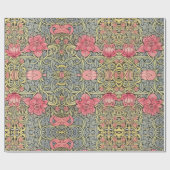 Papier Cadeau Conception Motif de fleurs inspirée par Victorian  (Plat)