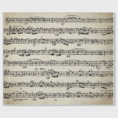 Papier Cadeau Conception musicale (Plat)