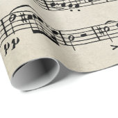 Papier Cadeau Conception musicale (Coin rond)