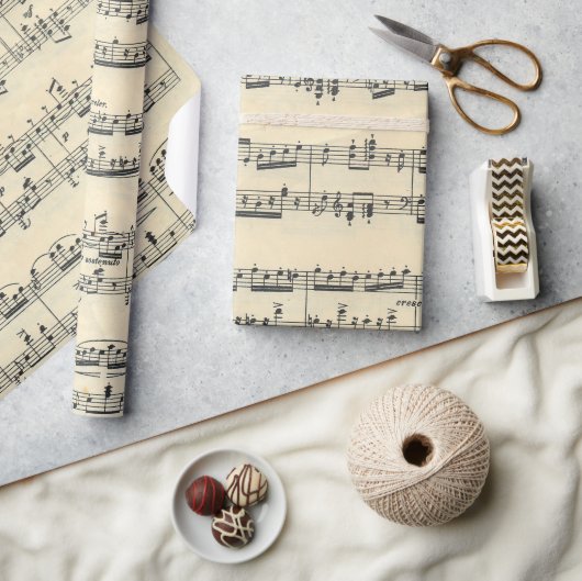 Papier Cadeau Conception musicale (Artisanat)