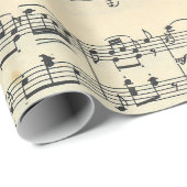 Papier Cadeau Conception musicale (Coin rond)