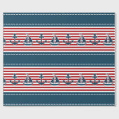 Papier Cadeau Conception nautique (Plat)