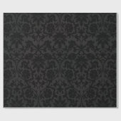 Papier Cadeau Conception noire de damassé (Plat)