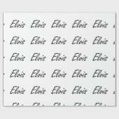 Papier Cadeau Conception nommée artistique d'Elvis (Plat)