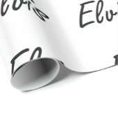 Papier Cadeau Conception nommée artistique d'Elvis (Coin rond)