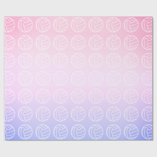 Papier Cadeau Conception orientée de boule de net-ball (Plat)