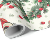 Papier Cadeau Conception papier d'emballage festive (Coin rond)