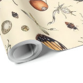 Papier Cadeau Conception papillon (Coin rond)