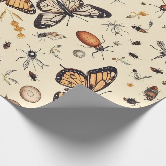 Papier Cadeau Conception papillon (Coin)