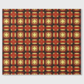 Papier Cadeau Conception Plaid Automne MVB (Plat)
