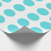 Papier Cadeau Conception Pois Aqua (Coin)