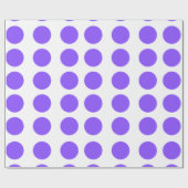 Papier Cadeau Conception Pois violette (Plat)