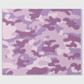 Papier Cadeau Conception pourpre de Camo (Plat)