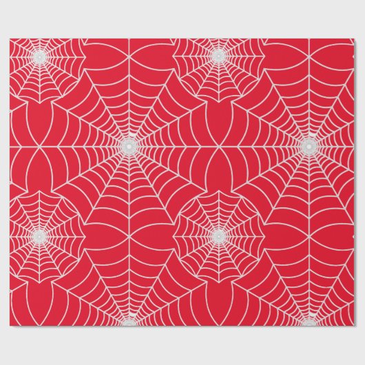 Papier Cadeau Conception rouge à motifs SPiderWeb (Plat)