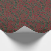 Papier Cadeau Conception rouge-foncé de papier peint de William (Coin)