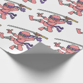 Papier Cadeau Conception sautante personnalisable de Ninja (Coin)