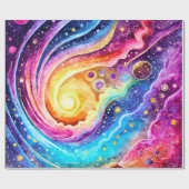 PAPIER CADEAU CONCEPTION SPATIALE MODERNE ET MODERNE (Plat)