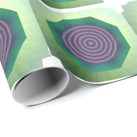 Papier Cadeau Conception Spirale Avec Bord Flué (Coin rond)