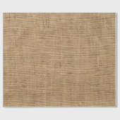 Papier Cadeau Conception texturée Brown de burlap (Plat)