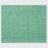 Papier Cadeau Conception texturée de burlap vert (Plat)